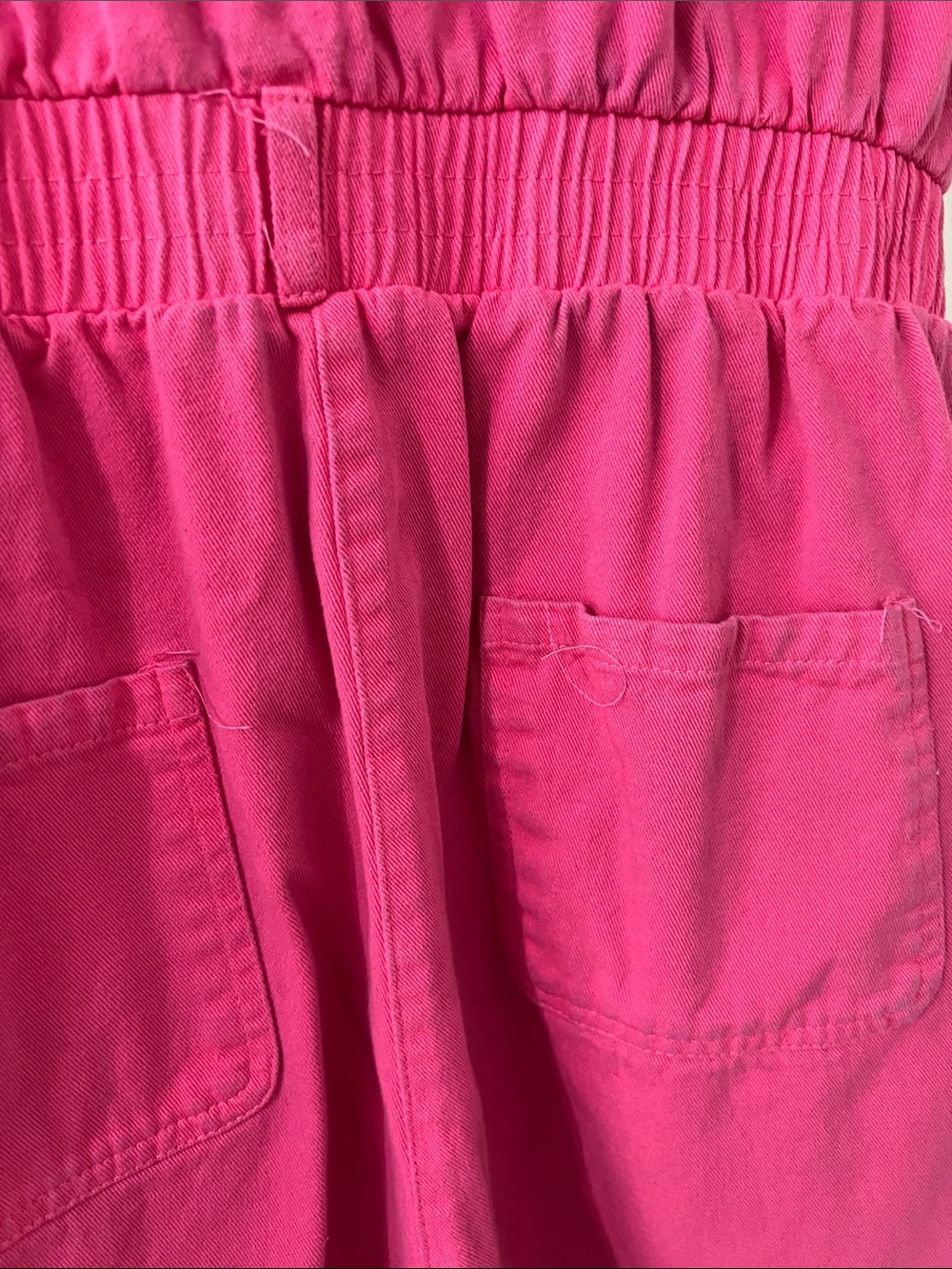 Hot Pink Button-Front Romper - Picture 6 of 7